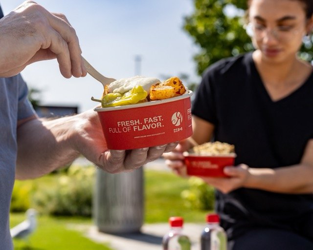 Amir food photography showing a fresh sandwich.
